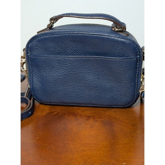 Dooney & Bourke Navy Blue Pebble Leather Crossbody Clutch Wallet EUC AUTHENTIC - Picture 3 of 9